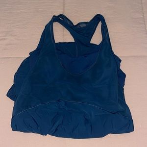 Built in bra with attached tank top